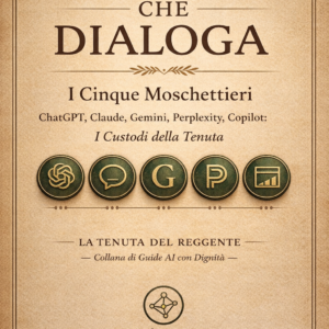 COPERTINA eBOOK L'AI CHE DIALOGA - I CINQUE MOSCHETTIERI