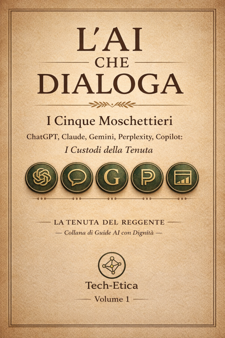 COPERTINA eBOOK L'AI CHE DIALOGA - I CINQUE MOSCHETTIERI