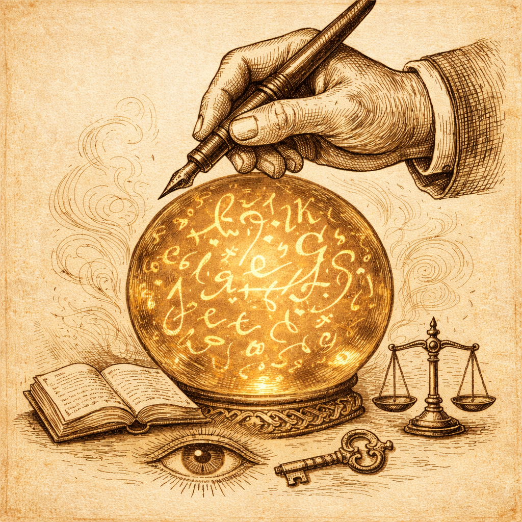 Illustrazione simbolica di una persona che attraversa una soglia verso un paesaggio luminoso, metafora dell’abitare il cambiamento con consapevolezza e responsabilità.