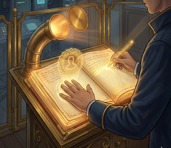 Rappresentazione concettuale di un approccio strategico e critico all’uso dell’intelligenza artificiale