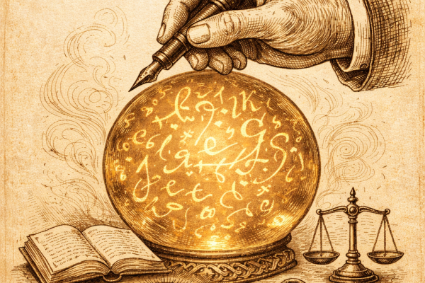 Illustrazione simbolica di una persona che attraversa una soglia verso un paesaggio luminoso, metafora dell’abitare il cambiamento con consapevolezza e responsabilità.