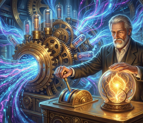 Rappresentazione concettuale dell’impatto culturale e organizzativo dell’intelligenza artificiale